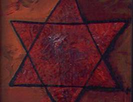 Hommage an das Judentum; 45x32; Ölfarbe auf Leinwand