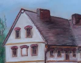 Mlýn;29x42;Suchý pastel