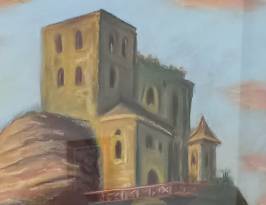 Sloup-romantický;29x45;Suchý pastel